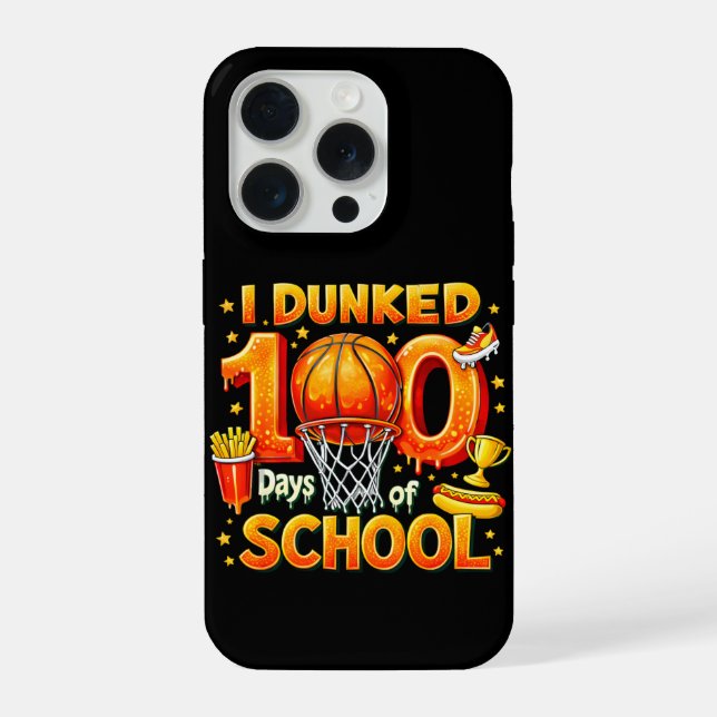Coque iPhone J'AI PLONGÉ 100 Jours d'ÉCOLE (Verso)