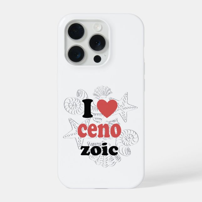 Coque iPhone J'aime Cénozoïque drôle de citation pour les scien (Verso)
