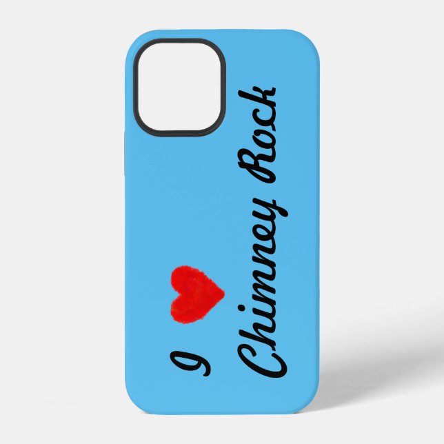Coque iPhone J'AIME Cheminée Rock (Verso)