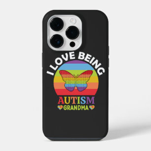 Coque Pour iPhone 14 Plus J'Aime Être Autisme Grand-mère, Autisme Cadeau Gra