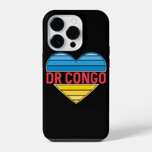 Coque Pour iPhone 14 Plus J'aime la RD Congo, Congo-Kinshasa Cœur