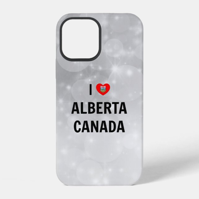 Coque iPhone J'aime l'Alberta, Canada (Verso)
