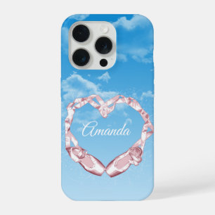 Coque iPhone 15 Pro J'aime le ballet (personnalisé)