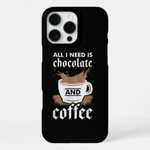 Coque iPhone 16 Pro Max J'aime le Chocolat et le Café