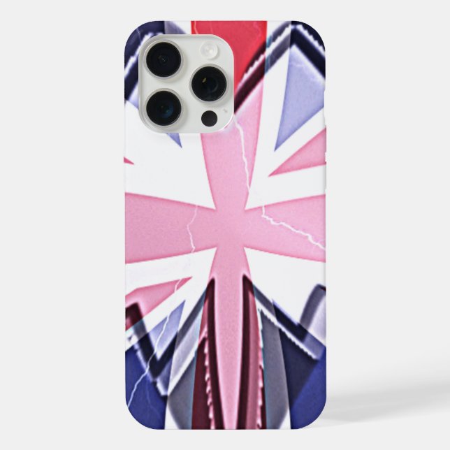 Coque iPhone "J'aime le Royaume-Uni" Impression d'art (Verso)