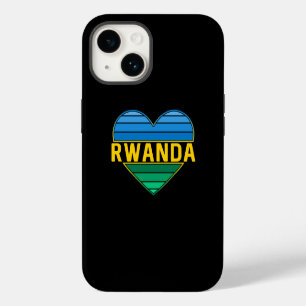 Coque Pour iPhone 14 J'aime le Rwanda, Rwandais Rwandais Cœur