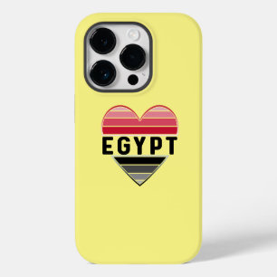 Coque Pour iPhone 14 Plus J'aime l'Égypte, Cœur Égyptien