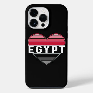 Coque Pour Pour iPhone 14 Pro Max J'aime l'Egypte, le coeur égyptien