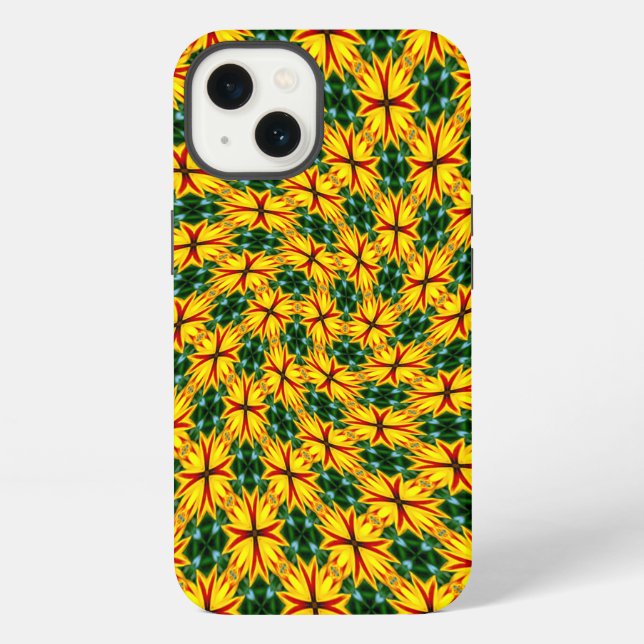 Coque iPhone J'Aime Les Fleurs Uniques (Verso)