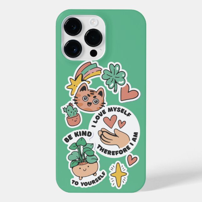 COQUE iPhone J'AIME LES STICKERS QUE JE M'AIME MOI-MÊME DONC JE (Verso)
