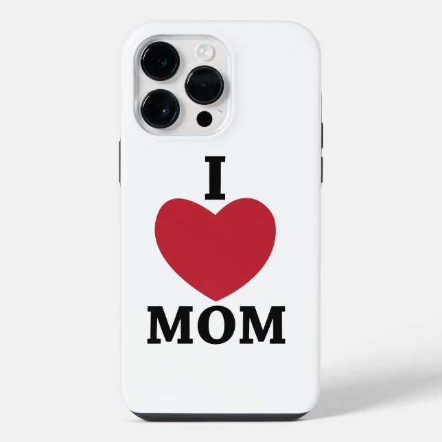 Coque iPhone J'aime maman     (Verso)
