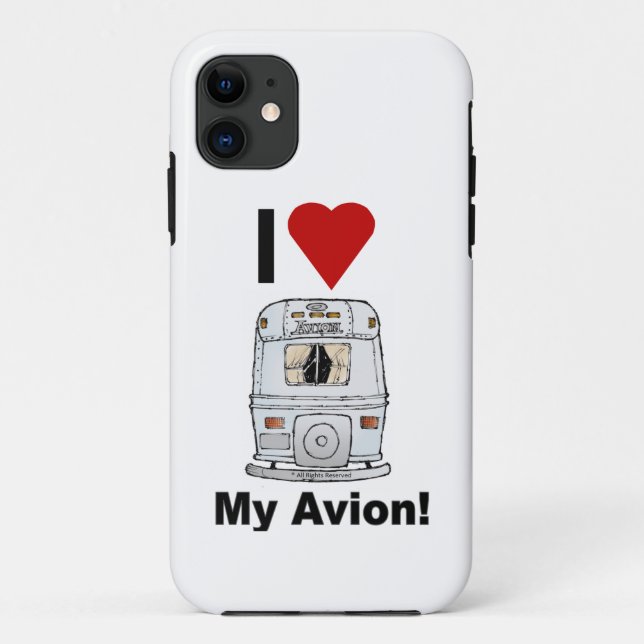 coque iphone - J'AIME mon Avion ! (Dos)
