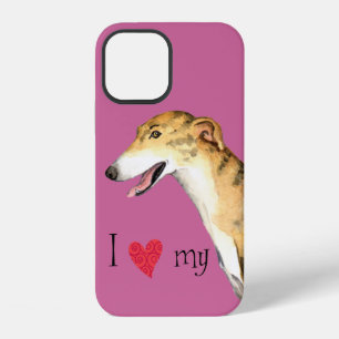 Coque iPhone 12 J'aime mon Greyhound