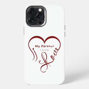 Etui iPhone 13 Pro Max J'aime mon partenaire - Vous êtes mon oreiller déc