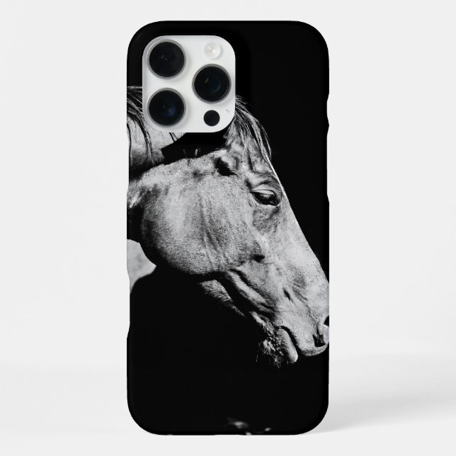 Coque iPhone jambe de cheval de tête (Verso)