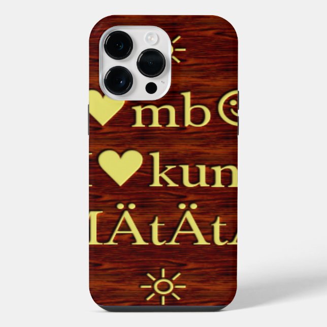 Coque iPhone Jambo Hakuna Matata : Impression d'art/Graphique a (Verso)