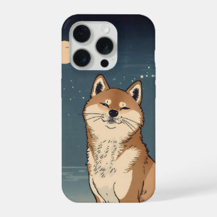Coque iPhone 15 Pro Japanese Moon Shiba iPhone Case