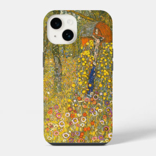 Coque Pour iPhone 14 Jardin agricole Gustav Klimt avec Crucifix