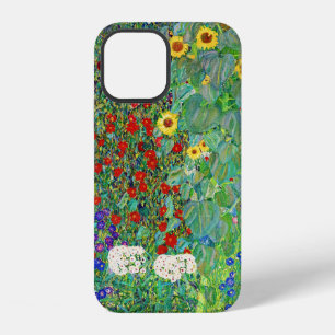 Coque iPhone 12 Jardin Agricole Gustav Klimt Avec Peinture De Fleu