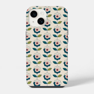 Coque Pour iPhone 14 Jardin amusant motif fleur rétro