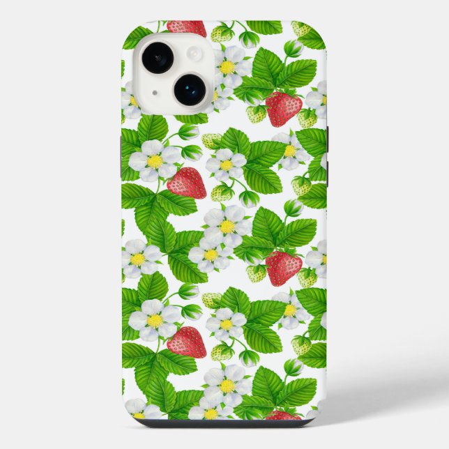 Coque iPhone Jardin aux fraises (Verso)