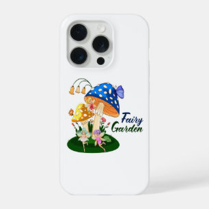 Coque iPhone 15 Pro Jardin de fées, mignon art de champignon magique