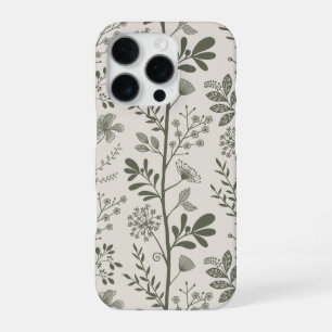 Coque iPhone 16 Pro Jardin De Fleurs Élégant Rêverie Botanique Moderne