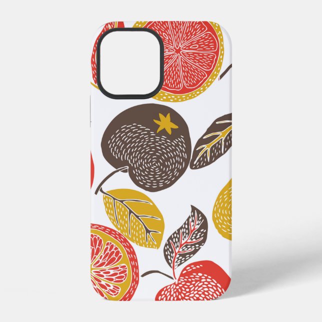 Coque iPhone jardin de fruits avec oiseau (Verso)