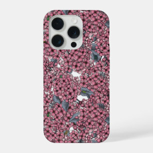 Coque iPhone 15 Pro Jardin de lilas rose