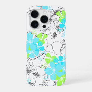 Coque iPhone 16 Pro Jardin de minuit Hibiscus hawaïen Floral
