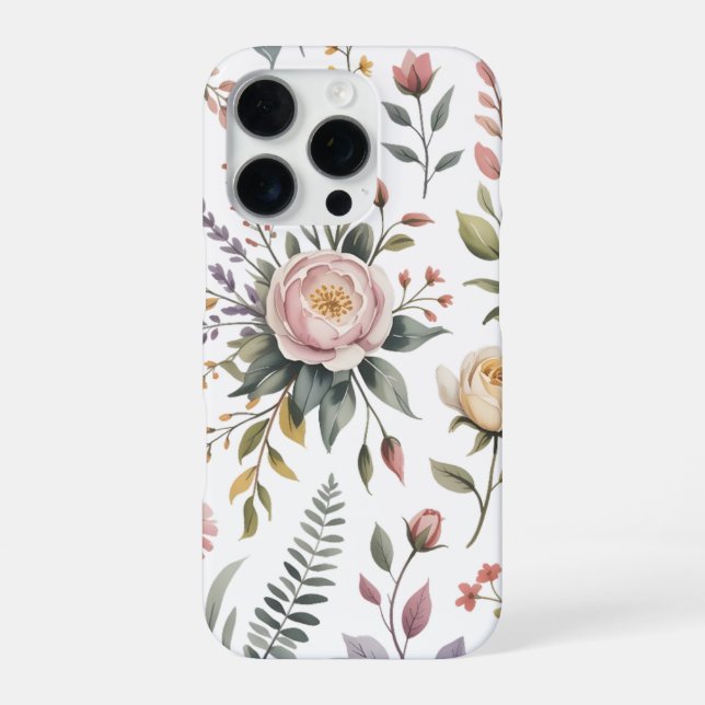 Coque iPhone Jardin de Roses Rouges (Verso)