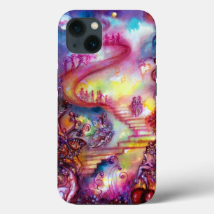 ETUI iPhone 13 JARDIN DES OMBRES PERDUES / ESCALIERS MYSTIQUES