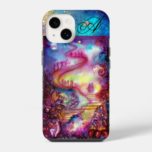 COQUE POUR iPhone 14 JARDIN DES OMBRES PERDUES, MONOGRAMME DES ESCALIER