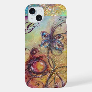 COQUE iPhone 15 PLUS JARDIN DES OMBRES PERDUES -PLANTE PAPILLON MAGIQUE