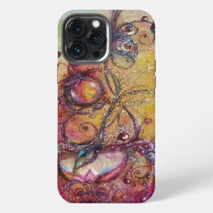 ETUI iPhone 13 PRO MAX JARDIN DES OMBRES PERDUES -PLANTE PAPILLON MAGIQUE