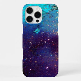 Coque iPhone 16 Pro Max JARDIN DES OMBRES PERDUES -Turquoise Bleu