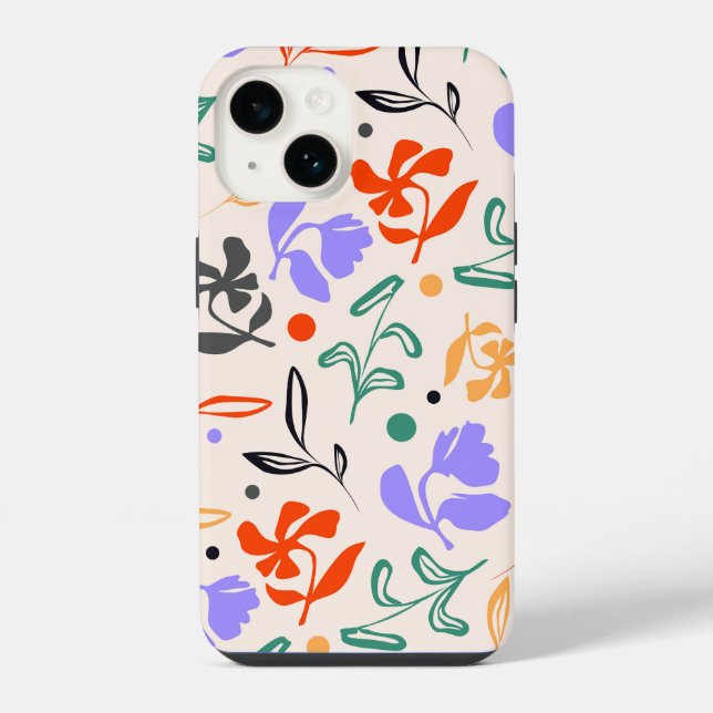 Coque iPhone Jardin Doodle (Verso)