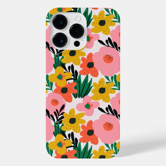 Coque iPhone jardin fleuri (Verso)