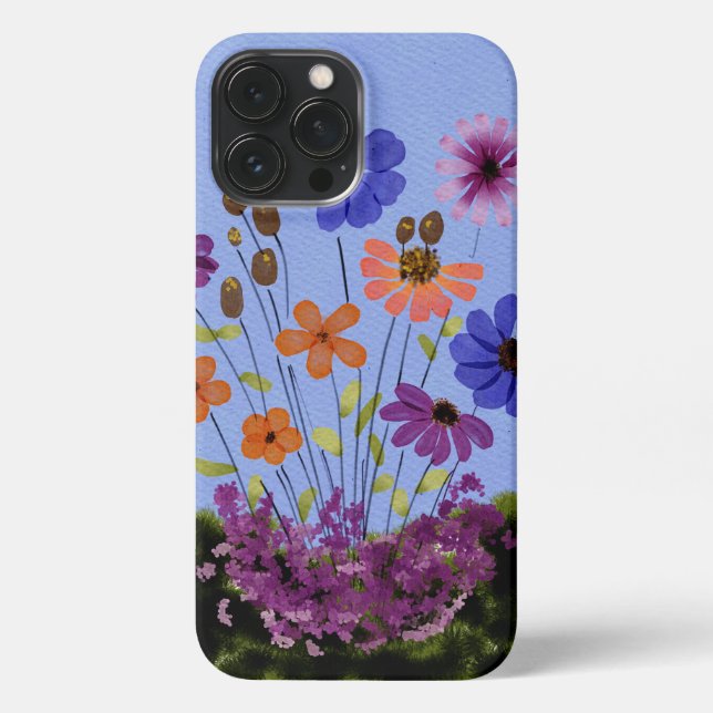 Coque iPhone Jardin fleuri (Verso)