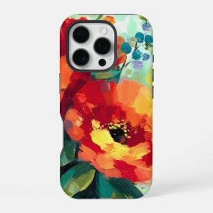 Coque iPhone 16 Pro Jardin floral flamboyant