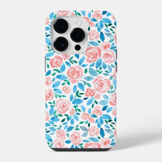 Coque iPhone Jardin rose 2 (Verso)