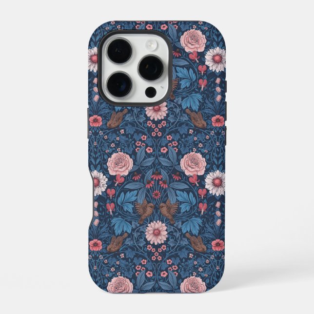 Coque iPhone Jardin sauvage en bleu (Verso)