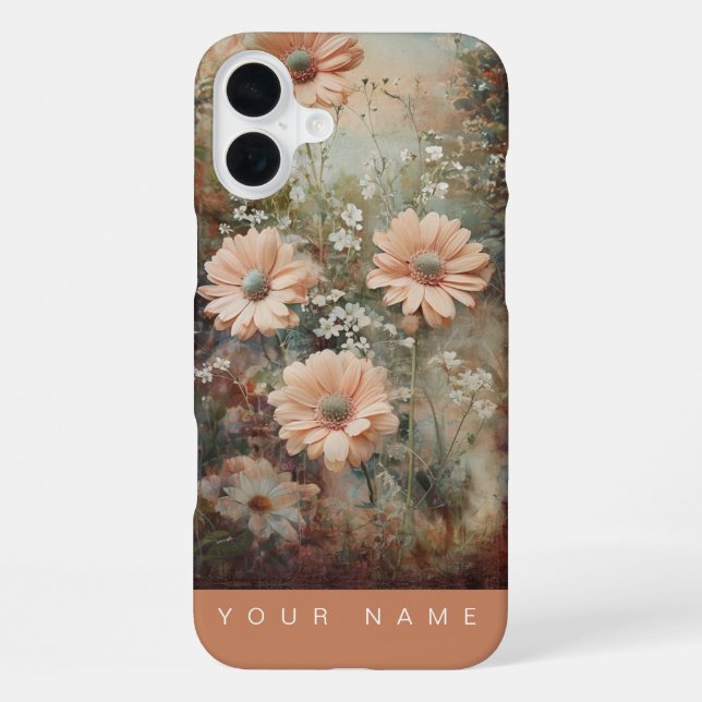 Coque iPhone Jardin Splendor Peach (Verso)