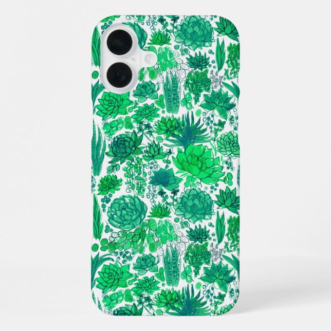 Coque iPhone Jardin succulent (Verso)