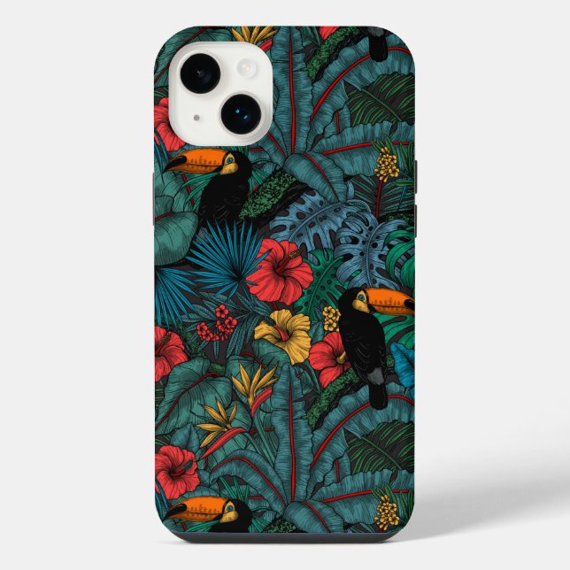 Coque iPhone Jardin toucan (Verso)