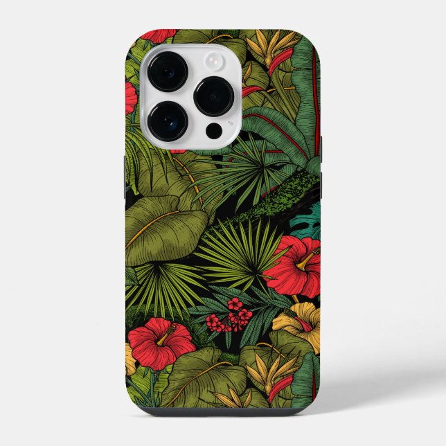 Coque iPhone Jardin tropical (Verso)