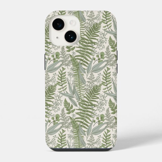 Coque iPhone Jardin vert fleuri (Verso)