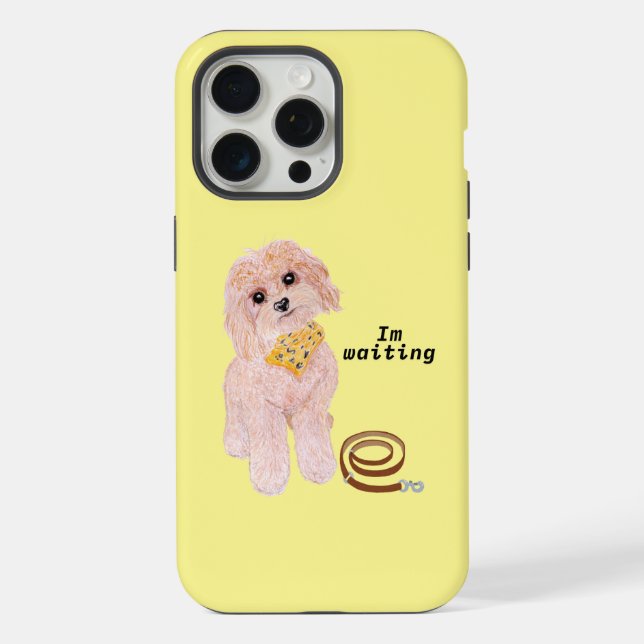 Coque iPhone J'attends (Verso)