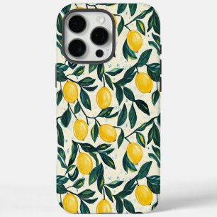 Coque iPhone 16 Pro Max Jaune Clair Motif Citron