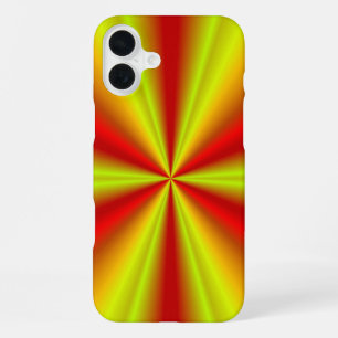 Coque iPhone 16 Plus Jaune Or Rouge Arc-en-ciel
